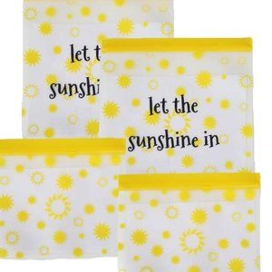 4 Piece Gallon & XL Reusable Bags-Sunshine Collection